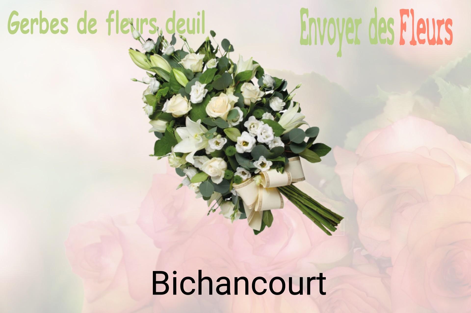 Gerbe de fleurs de deuil livrée à Bichancourt